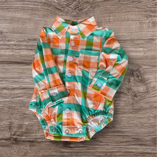 Orange Button Up Bubble