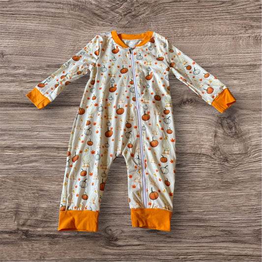 Fall Duck Romper Bamboo